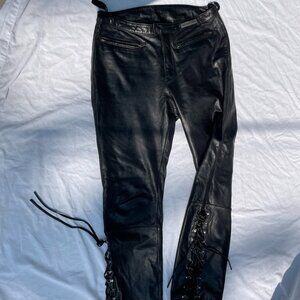 Harley-Davidson real leather vintage pants (matching jacket available)